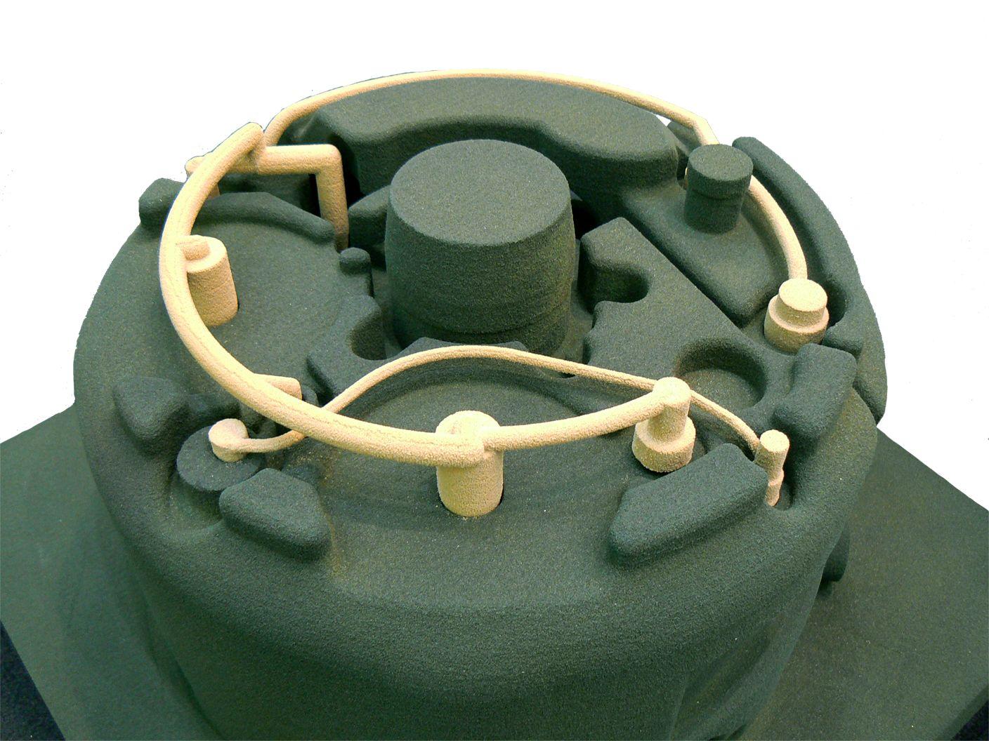 Anime o forme stampati in sabbia con legante FURANICA